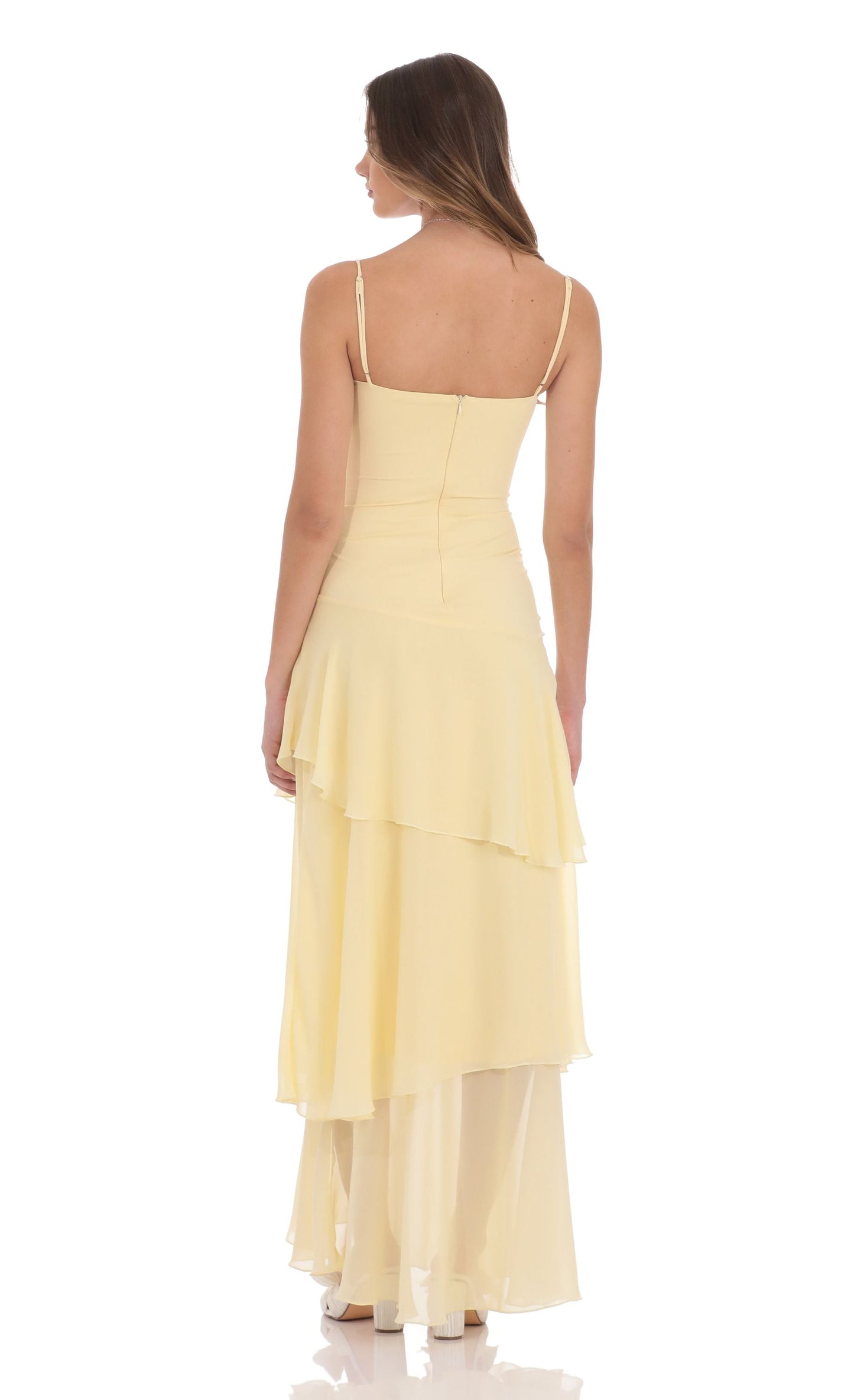 Molly - Long Ruffle Maxi Dress