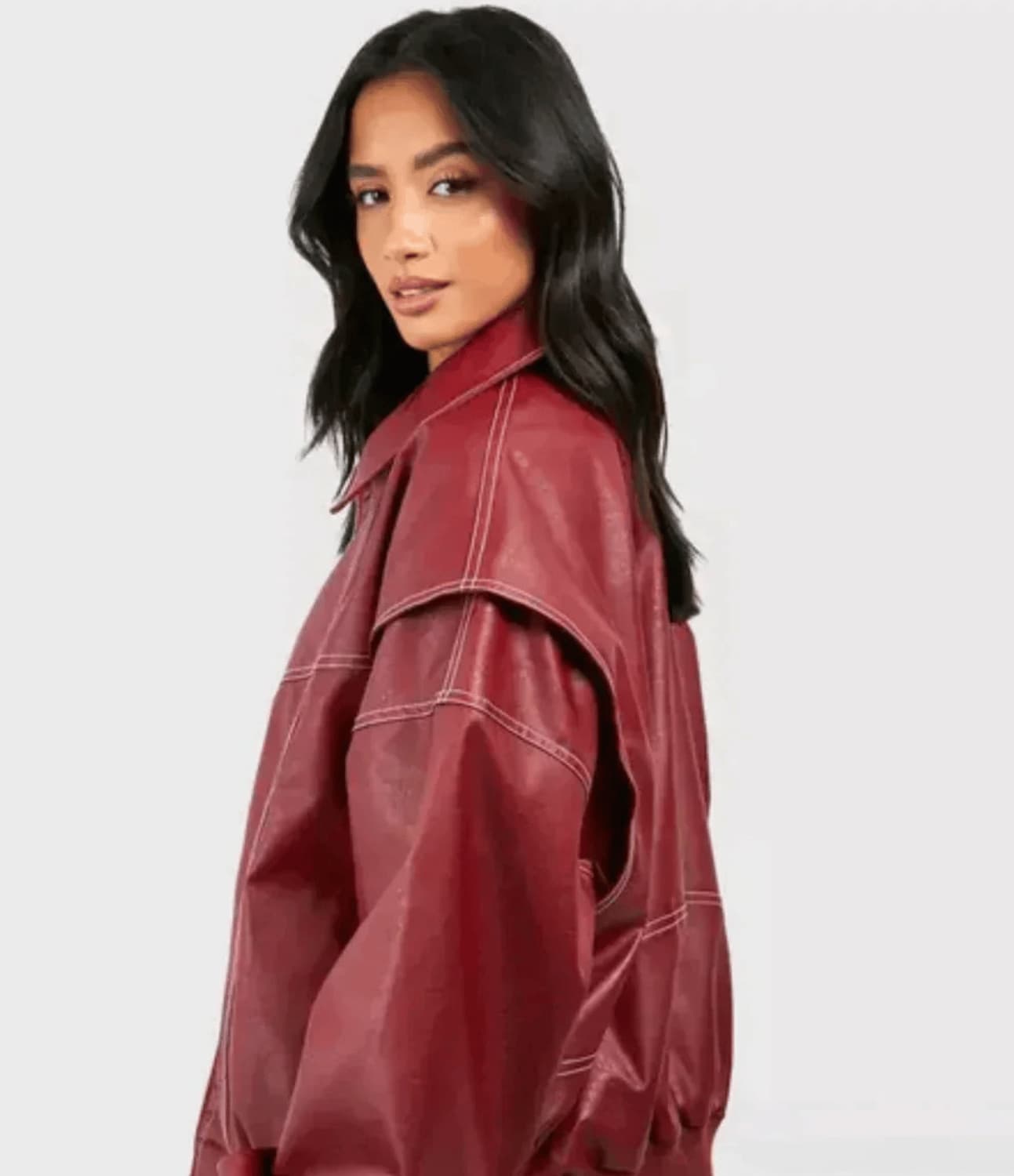 Livia | Oversized Leather Jacket