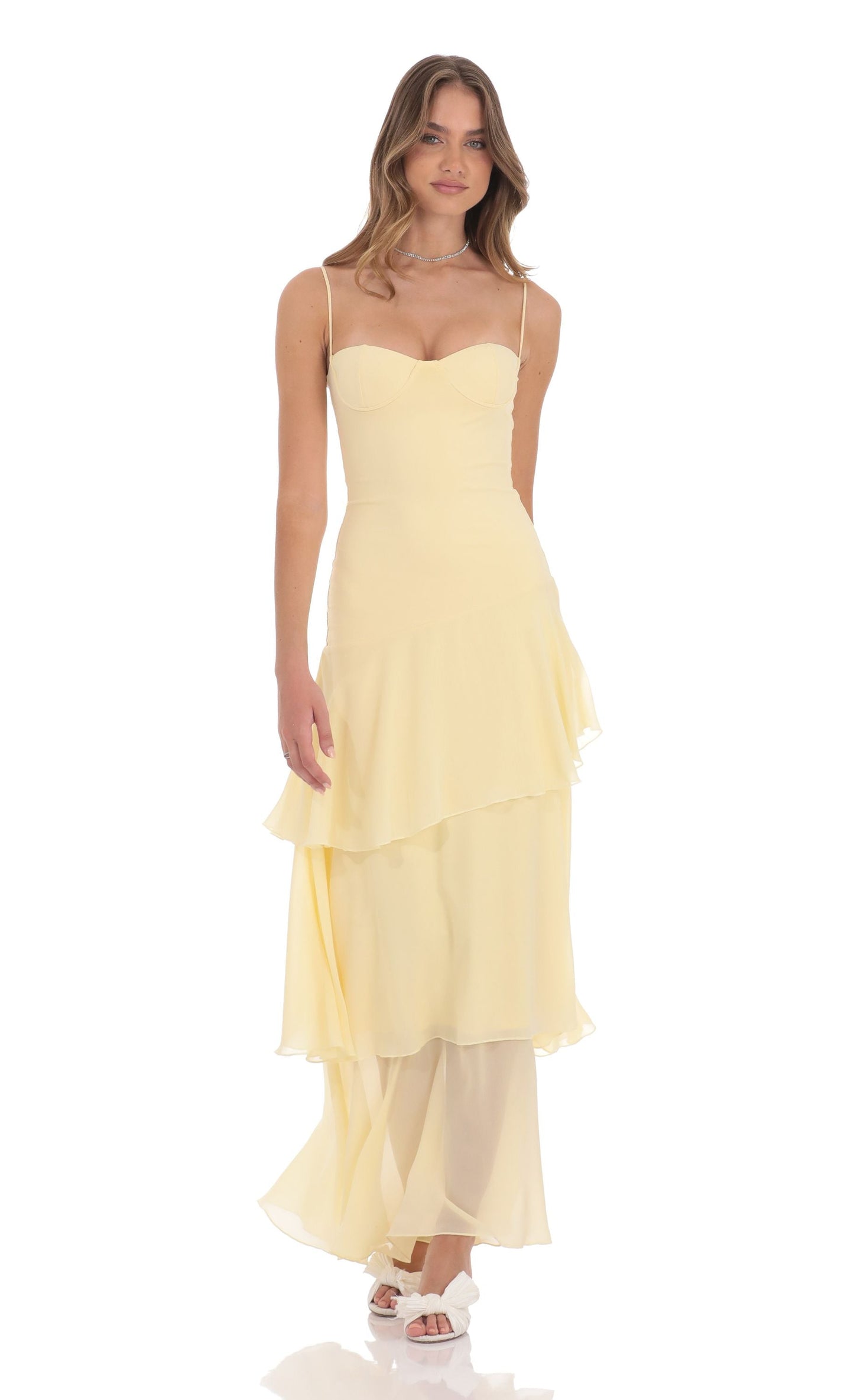 Molly - Long Ruffle Maxi Dress