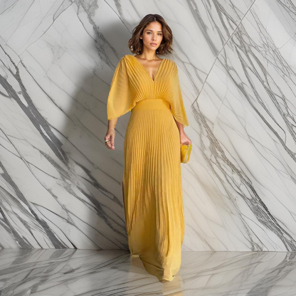 Clary™ | Raffinerad plisserad klänning