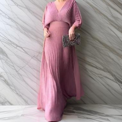 Clary™ | Raffinerad plisserad klänning