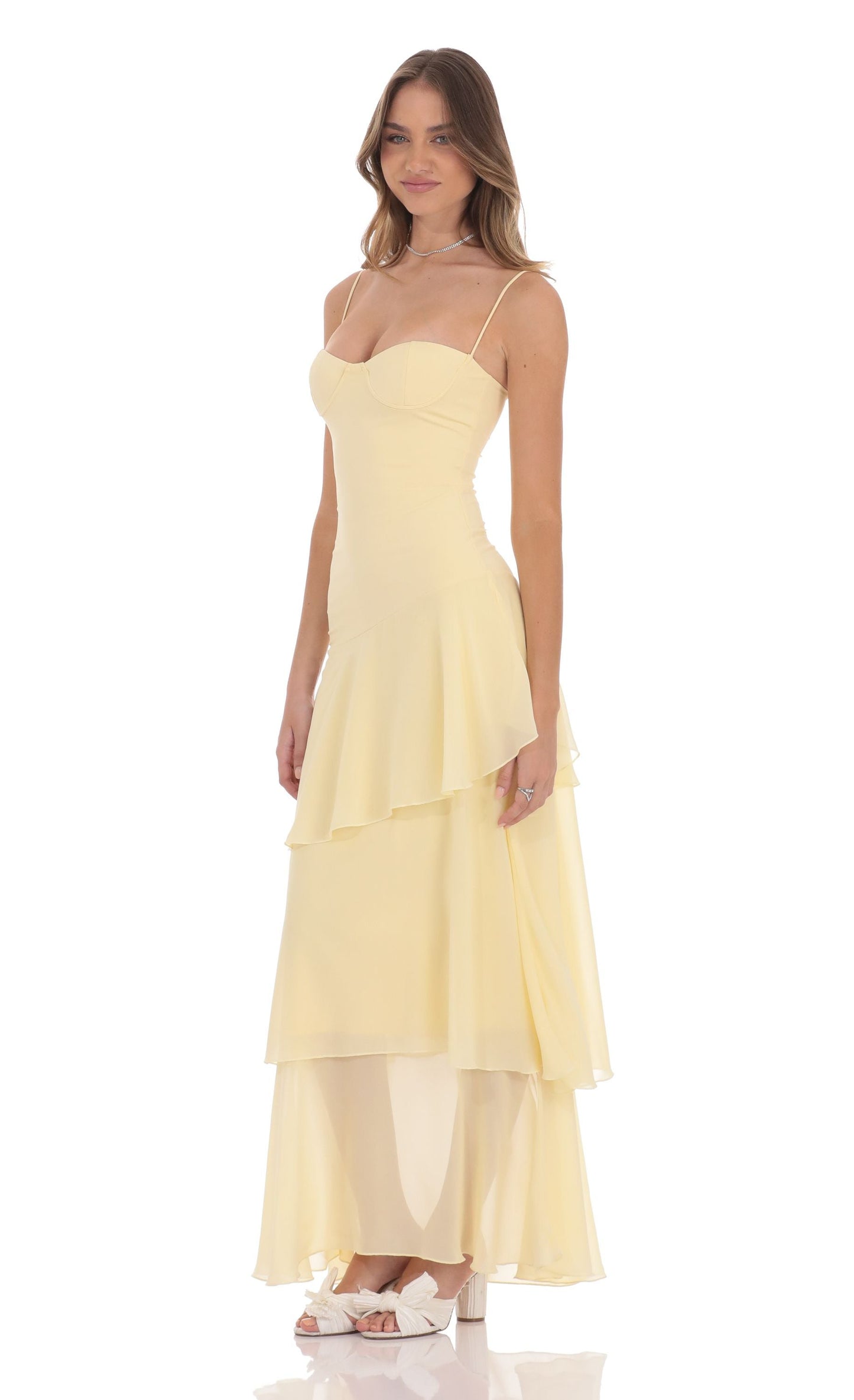 Molly - Long Ruffle Maxi Dress